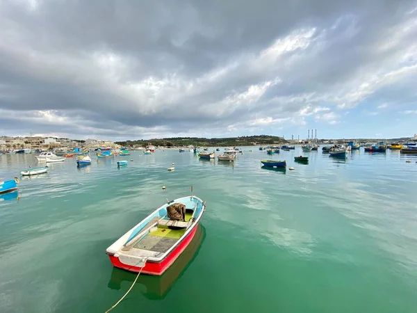 Marsaxlokk Αλιευτικό Χωριό Μάλτα Χώρα Νησί Μεσόγειος Θάλασσα Τοπίο Ταξιδιωτικές — Φωτογραφία Αρχείου