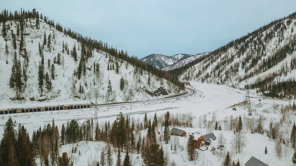 Turismo Invierno Khakassia Rusia —  Fotos de Stock