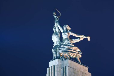 İşçi ve toplu çiftçi kış Moskova