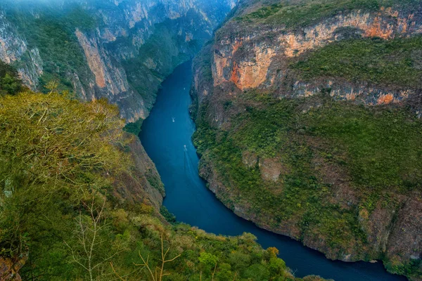Canyon del Sumidero Milli Parkı. Chiapas, Meksika.