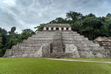 Palenque Antik şehir kalıntıları.