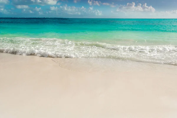 Sea Shore Caribbean Beach Area Hoteleria Cancun Quintana Roo Mexico — Stock Photo, Image