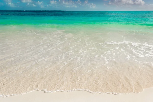 Mořské Pobřeží Karibské Pláži Oblasti Hoteleria Cancúnu Quintana Roo Mexiko — Stock fotografie