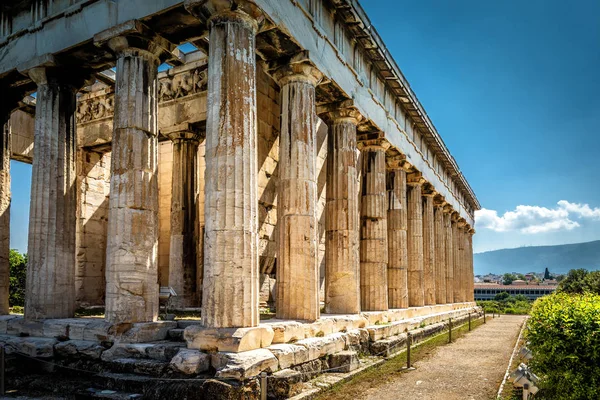 Temple Hephaestus Athens Greece One Main Landmarks Athens Sunny View — Stock Photo, Image