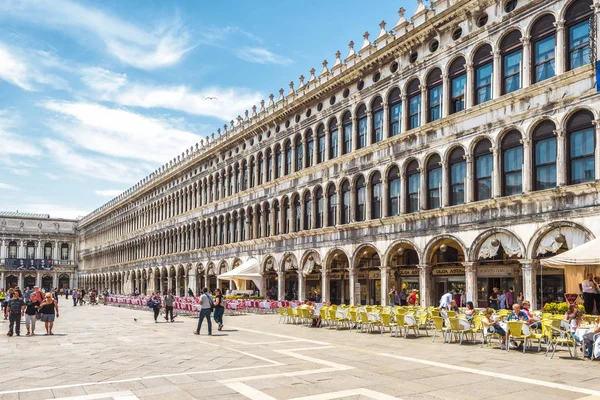 Venedig Italien Maj 2017 Piazza San Marco Eller Markusplatsen Venedig — Stockfoto