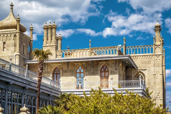 Crimea Mayıs 2016 Vorontsov Sarayının Güneşli Bir Kırım Vorontsov Sarayı — Stok fotoğraf