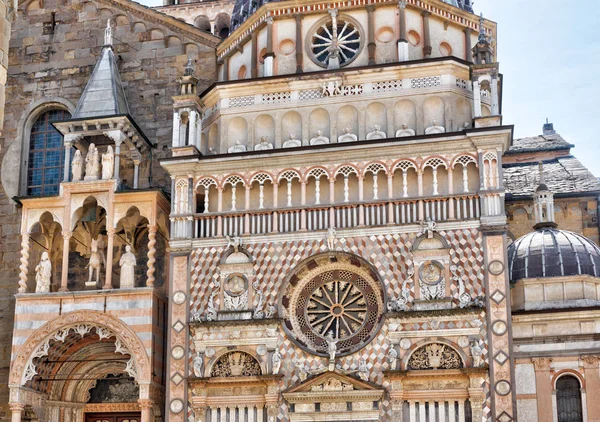 Bazylika Santa Maria Maggiore Citta Alta Bergamo Włochy Historyczna Architektura — Zdjęcie stockowe