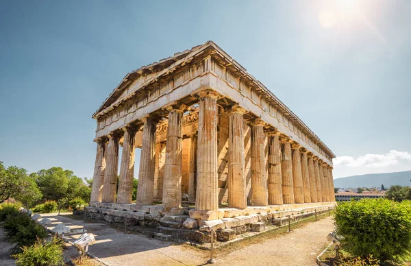 Храм Гефеста Агоре Афины Греция Является Одной Главных Достопримечательностей Афин — стоковое фото