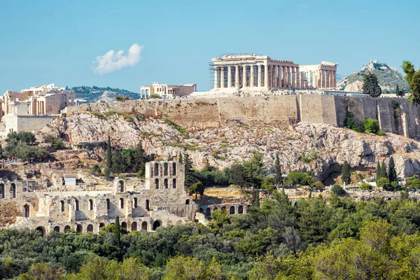 Malerischer Blick Auf Die Akropolis Von Athen Griechenland Der Antike — Stockfoto