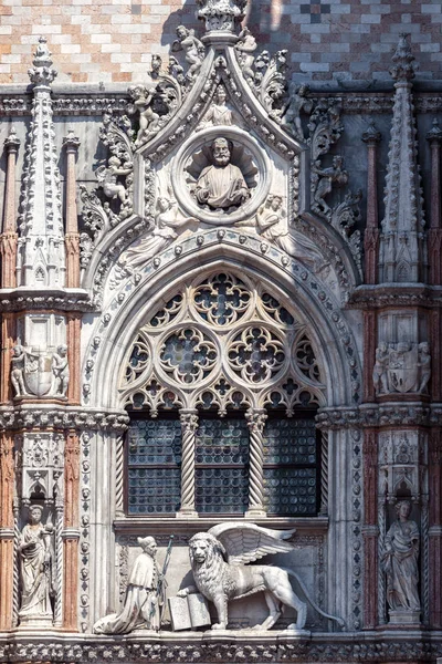 Decoração Palácio Doge Palazzo Ducale Veneza Itália Dos Principais Marcos — Fotografia de Stock