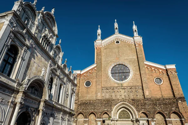 Basilica San Giovanni Paolo Sommaren Venedig Italien Det Största Turistattraktionerna — Stockfoto