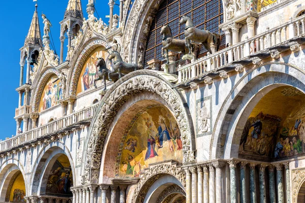 Basilique Saint Marc San Marco Venise Italie Est Une Attraction — Photo