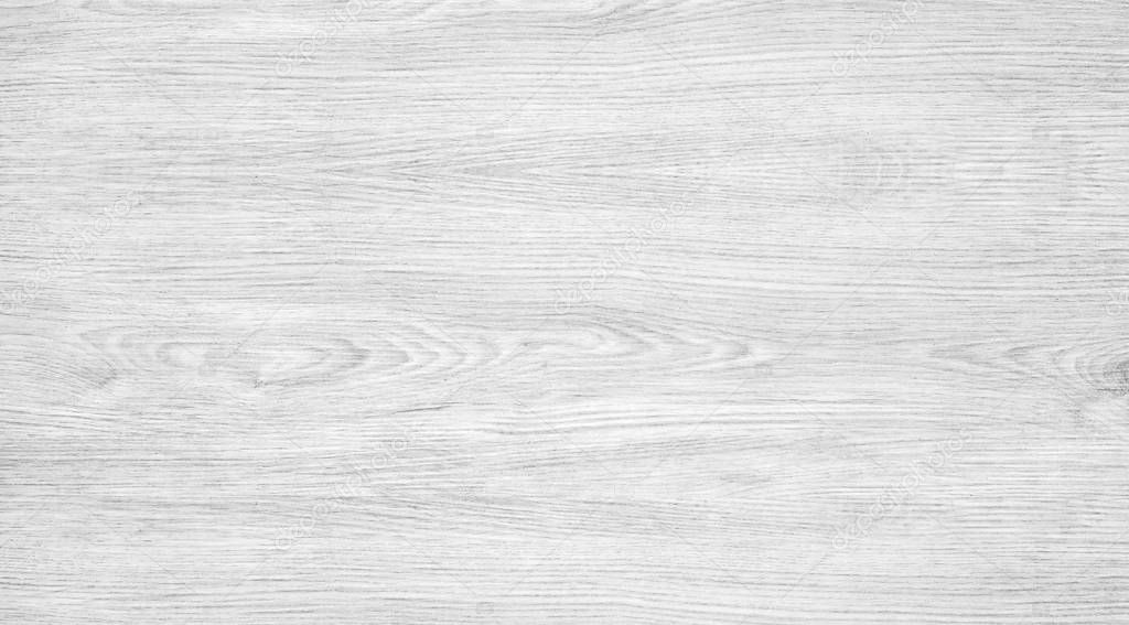 White wood texture background. Light wooden table with a crack. Surface of wood with nature color and pattern. Top view of a wood or plywood for backdrop.