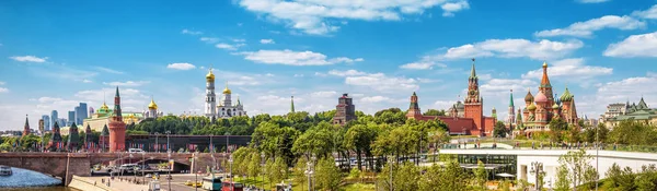 Vista Panorâmica Moscou Com Kremlin Rússia Famoso Kremlin Moscou Principal — Fotografia de Stock