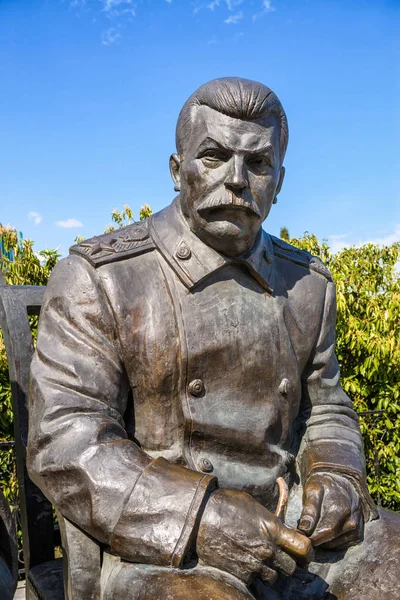 ヤルタ クリミア 2016 像のソビエト リーダー ズラブ ツェレテリ リヴァディア宮殿で スターリン 有名な会議は — ストック写真