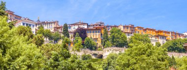 Panorama Citta Alta, Bergamo, İtalya
