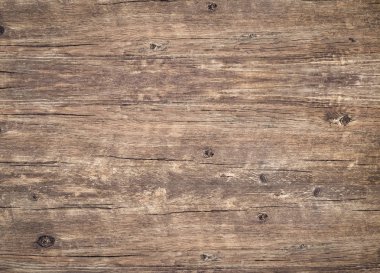 Üstten Görünüm yıpranmış vintage ahşap tablo ile çatlaklar