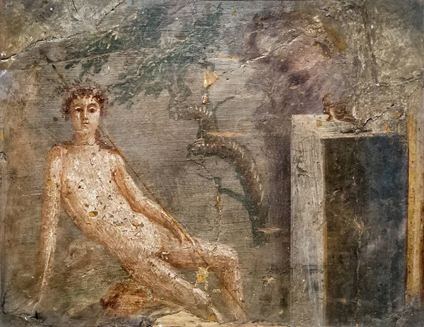 Fresco en Pompeya cerca de Nápoles, Italia —  Fotos de Stock