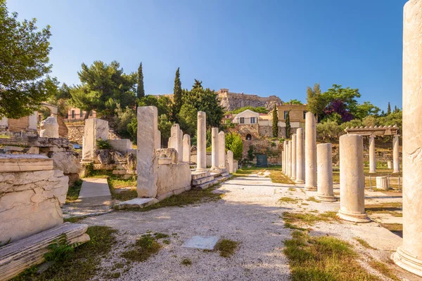 Roman Agora v létě, Atény, Řecko — Stock fotografie