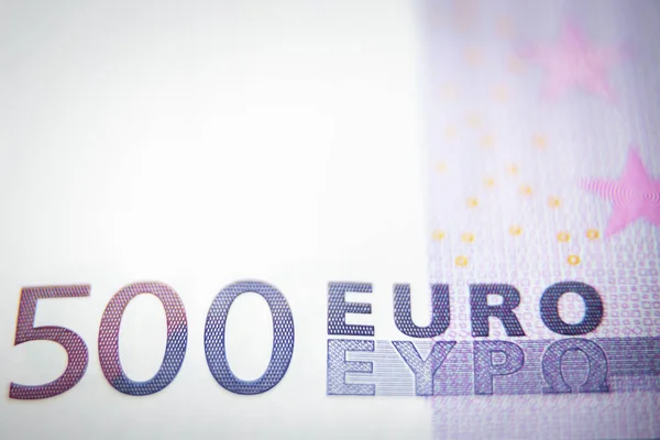 背景のための500ユーロのお金の紙幣クローズアップ — ストック写真