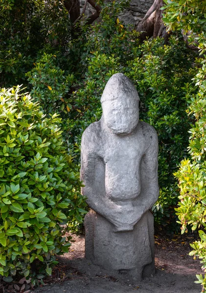 Ancient pagan idol in forest — Stock Photo, Image