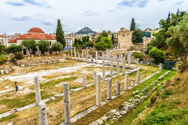 Panorama dell'Agorà romana, Atene, Grecia — Foto Stock