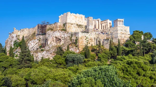 Acropole d'Athènes, vue panoramique sur Propylaea, Grèce — Photo