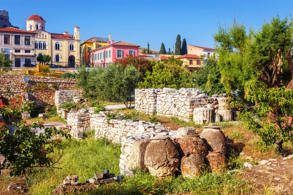 Biblioteca di Adriano ad Atene, Grecia — Foto Stock