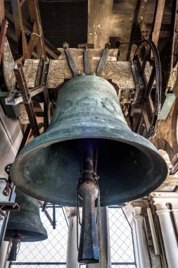 Bell of the St Mark's Campanile (San Marco), Venice, Italy clipart