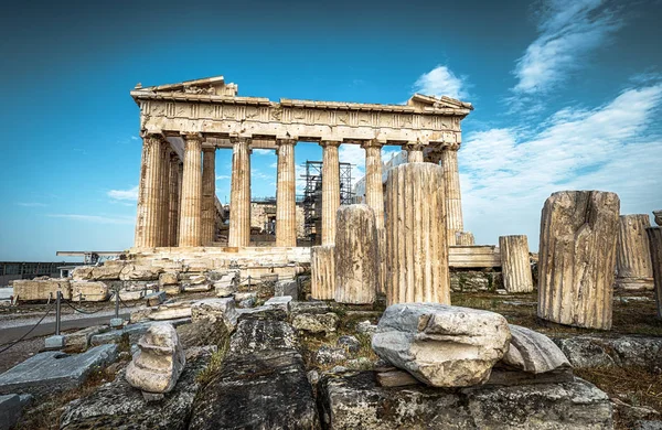 希腊雅典卫城帕台农神庙 — 图库照片