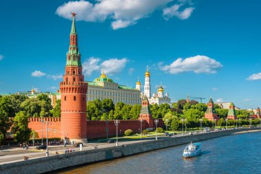 Moskva Nehri dolgulu Moskova merkezipanoraması