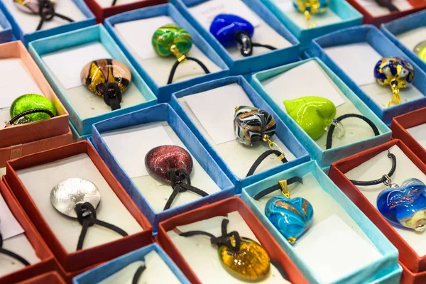 Murano glass pendants, Venice, Italy — Stock Photo, Image