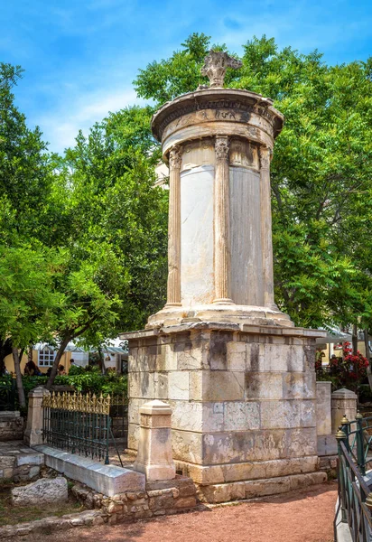 Monument over Lysikrates, Athen, Hellas – stockfoto