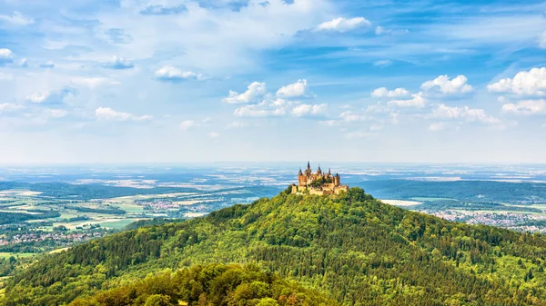 Landscape with Hohenzollern Castle, Germany. This fairytale cast