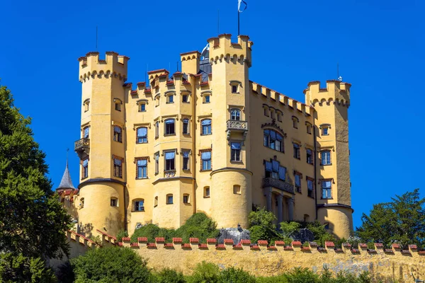 Castillo Hohenschwangau Cerca Fussen Alemania Este Castillo Famosa Atracción Turística —  Fotos de Stock