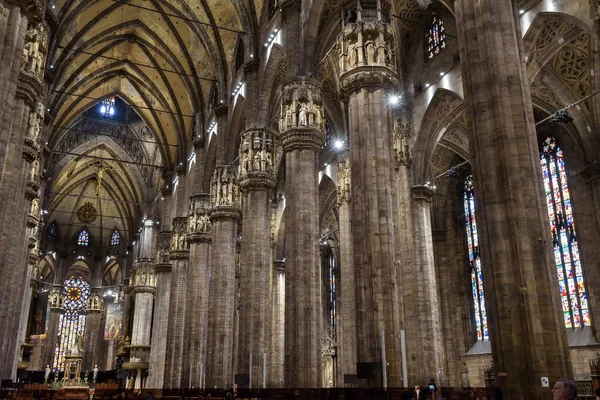 Milán Italia Mayo 2017 Interior Antigua Catedral Milán Duomo Milano — Foto de Stock