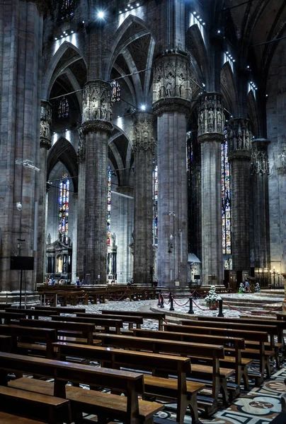 Milano Italien Maj 2017 Interiören Stora Milanos Katedral Eller Duomo — Stockfoto