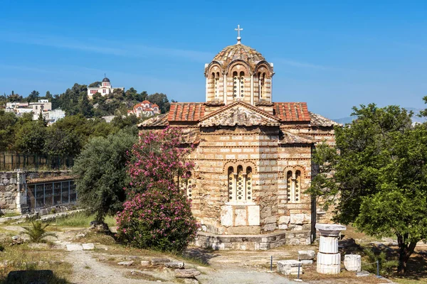 Iglesia Los Santos Apóstoles Ágora Antiguo Atenas Grecia Vista Panorámica —  Fotos de Stock