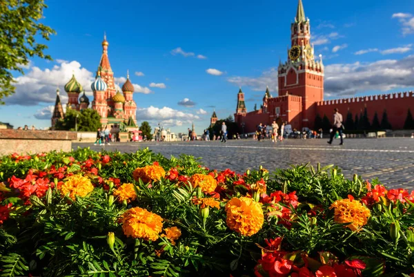 Moskou Kremlin Basil Kathedraal Het Rode Plein Rusland Deze Plaats — Stockfoto