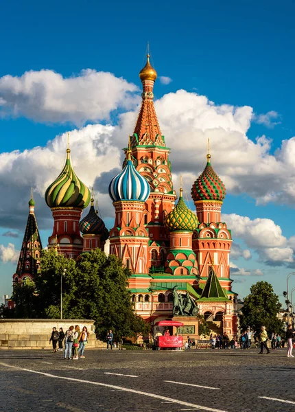 Moscow July 2020 Old Basil Cathedral Red Square Moscow Russia — Stock Photo, Image