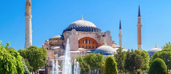 Hagia Sophia Latem Stambuł Turcja Starożytna Hagia Sophia Lub Ayasofya — Zdjęcie stockowe