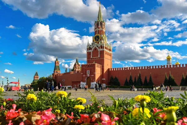 Moscou Kremlin Sur Place Rouge Été Russie Est Point Repère — Photo