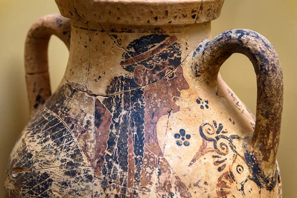 Vaso Scavi Micene Grecia Ceramiche Archeologiche Dipinte Resti Della Cultura — Foto Stock