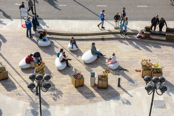 Moscow Sep 2020 Modern Street Northern River Terminal Rechnoy Vokzal — Stock Photo, Image