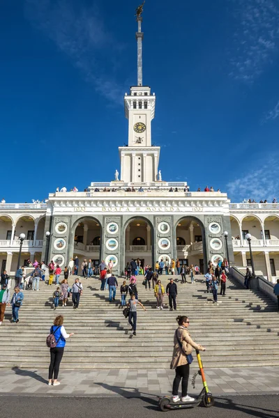 Москва Сентября 2020 Главный Вход Северный Речной Терминал Речной Вокзал — стоковое фото