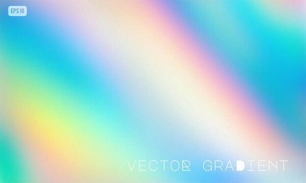 Abstract colorful vector gradient background in calm blue, mint and pink colors. Modern iridescent design for mobile apps, screens, banner templates