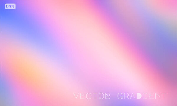 Abstract colorful vector gradient background in calm blue, purple and pink colors. Modern iridescent design for mobile apps, screens, banner templates