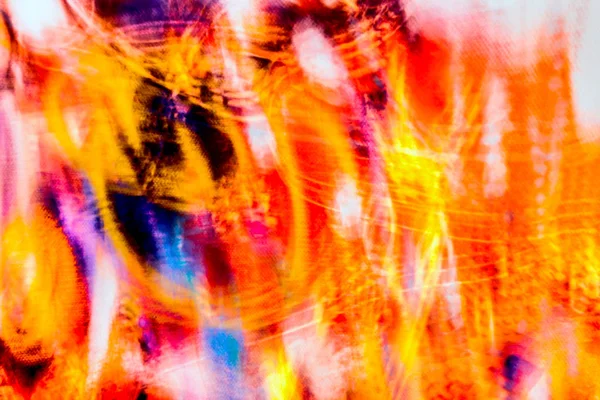 Colorful blurred dynamic composition of lines and light-spots. Expression abstract art background.