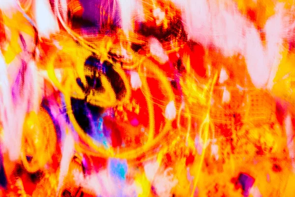 Красочный Размытый Динамический Состав Линий Светлых Пятен Экспрессия Абстрактное Искусство — стоковое фото