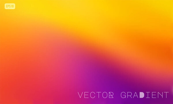 Abstract colorful vector gradient background in bright pink, purple and orange colors. Modern design for mobile apps, screens, banner templates